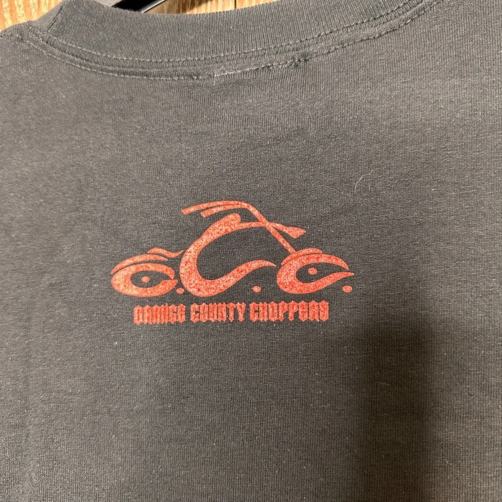 Orange County Choppers ODM‎ Biker Graphic Shirt Black Lg Short Sleeve Streetwear